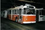 (045'318) - TL Lausanne - Nr. 672 - FBW/Eggli Trolleybus am 11. Mrz 2001 in Lausanne, Dpt Borde