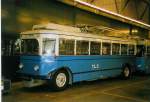(058'403) - TL Lausanne (Rtrobus) - Nr. 2 - FBW/Eggli Trolleybus (ex Nr. 3) am 1. Januar 2003 in Lausanne, Dpt Borde