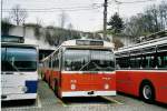 (064'620) - TL Lausanne - Nr. 713 - FBW/Hess Trolleybus am 29. November 2003 in Lausanne, Dpt Borde