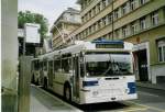 (069'109) - TL Lausanne - Nr. 749 - FBW/Hess Trolleybus am 8. Juli 2004 in Lausanne, Place Riponne