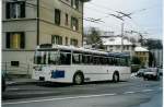 (083'713) - TL Lausanne - Nr. 706 - FBW/Hess Trolleybus (ex TPG Genve Nr. 57; ex TPG Genve Nr. 786; ex TL Lausanne Nr. 706) am 6. Mrz 2006 in Lausanne, Vieux Moulin
