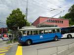 (144'603) - TL Lausanne (Rtrobus) - Nr. 2 - FBW/Eggli Trolleybus (ex Nr. 3) am 26. Mai 2013 in Lausanne, Bellevaux 
