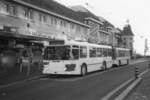 (AG 19) - Aus dem Archiv: TL Lausanne - Nr. 747 - FBW/Hess Trolleybus am 18. Dezember 2005 beim Bahnhof Lausanne