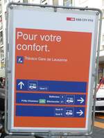 (228'912) - Pour votre confort. am 11. Oktober 2021 beim Bahnhof Lausanne
