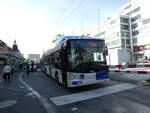 (228'918) - TL Lausanne - Nr. 843 - Hess/Hess Gelenktrolleybus am 11. Oktober 2021 beim Bahnhof Lausanne
