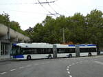 (240'429) - TL Lausanne - Nr. 710 - Hess/Hess Doppelgelenktrolleybus am 1. Oktober 2022 in Lausanne, Dpt Borde