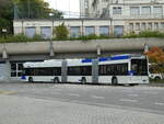 (240'446) - TL Lausanne - Nr. 710 - Hess/Hess Doppelgelenktrolleybus am 1. Oktober 2022 in Lausanne, Dpt Borde