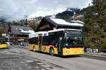 PostAuto Bern/911131/285159---postauto-bern---be (285'159) - PostAuto Bern - BE 707'944/PID 12'071 - Mercedes (ex K�bli, Gstaad) am 1. M�rz 2026 beim Bahnhof Les Diablerets