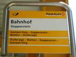 Goppenstein/742765/146260---postauto-haltestellenschild---goppenstein-bahnhof (146'260) - PostAuto-Haltestellenschild - Goppenstein, Bahnhof - am 5. August 2013