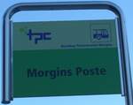 morgins/746371/177519---tpc-haltestellenschild---morgins-poste (177'519) - tpc-Haltestellenschild - Morgins, Poste - am 1. Januar 2017