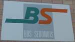 (214'844) - Schild von BS BUS SEDUNOIS am 22. Februar 2020 in Sion, alte Ortsbusgarage