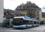 (260'134) - VBZ Zrich - Nr. 78 - Hess/Hess Doppelgelenktrolleybus am 4. Mrz 2024 in Zrich, Klusplatz