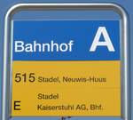 bulach/745602/169307---zvvpostauto-haltestellenschild---buelach-bahnhof (169'307) - ZVV/PostAuto-Haltestellenschild - Blach, Bahnhof - am 19. Mrz 2016