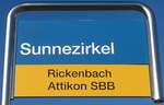 rickenbach-sulz/746338/176794---zvvpostauto-haltestellenschild---rickenbach-sulz (176'794) - ZVV/PostAuto-Haltestellenschild - Rickenbach Sulz, Sunnezirkel - am 28. November 2016