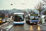 zurich/345099/123014---vbz-zuerich---nr (123'014) - VBZ Zrich - Nr. 151 - Hess/Hess Gelenktrolleybus + Nr. 211/ZH 588'211 - Mercedes am 13. Dezember 2009 in Zrich, Strassenverkehrsamt