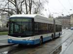 (143'722) - VBZ Zrich - Nr. 157 - Hess/Hess Gelenktrolleybus am 21. April 2013 in Zrich, Sihlpost