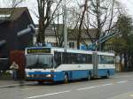 (143'751) - VBZ Zrich - Nr. 123 - Mercedes Gelenktrolleybus am 21. April 2013 in Zrich, Berghaldenstrasse