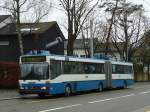 (143'753) - VBZ Zrich - Nr. 123 - Mercedes Gelenktrolleybus am 21. April 2013 in Zrich, Berghaldenstrasse