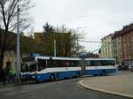 (143'779) - VBZ Zrich - Nr. 123 - Mercedes Gelenktrolleybus am 21. April 2013 in Zrich, Bullingerplatz