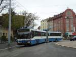(143'780) - VBZ Zrich - Nr. 123 - Mercedes Gelenktrolleybus am 21. April 2013 in Zrich, Bullingerplatz