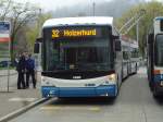 (143'791) - VBZ Zrich - Nr. 87 - Hess/Hess Doppelgelenktrolleybus am 21. April 2013 in Zrich, Strassenverkehrsamt