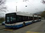 (143'800) - VBZ Zrich - Nr. 63 - Hess/Hess Doppelgelenktrolleybus am 21. April 2013 in Zrich, Strassenverkehrsamt