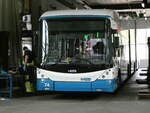 (236'409) - VBZ Zrich - Nr. 74 - Hess/Hess Doppelgelenktrolleybus am 28. Mai 2022 in Zrich, Garage Hardau