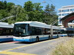 (251'460) - VBZ Zrich - Nr. 153 - Hess/Hess Gelenktrolleybus am 13. Juni 2023 in Zrich, Bucheggplatz