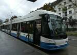 (256'209) - VBZ Zrich - Nr. 201 - Hess/Hess Gelenktrolleybus am 21. Oktober 2023 in Zrich, Milchbuck