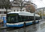 (257'215) - VBZ Zrich - Nr. 152 - Hess/Hess Gelenktrolleybus am 24. November 2023 in Zrich, Schmiede Wiedikon