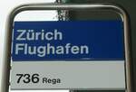 zurich-flughafen/738024/131012---zvv-haltestellenschild---zuerich-flughafen (131'012) - ZVV-Haltestellenschild - Zrich, Flughafen - am 17. November 2010