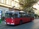 (136'280) - BKV Budapest - Nr. 967 - ZiU Trolleybus am 3. Oktober 2011 in Budapest, M Andrssy t (Opera)