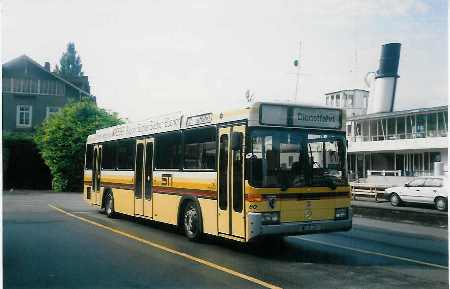 (012'431) - STI Thun - Nr. 60/BE 452'460 - Mercedes/R&J am 2. Juni 1995 bei der Schifflndte Thun
