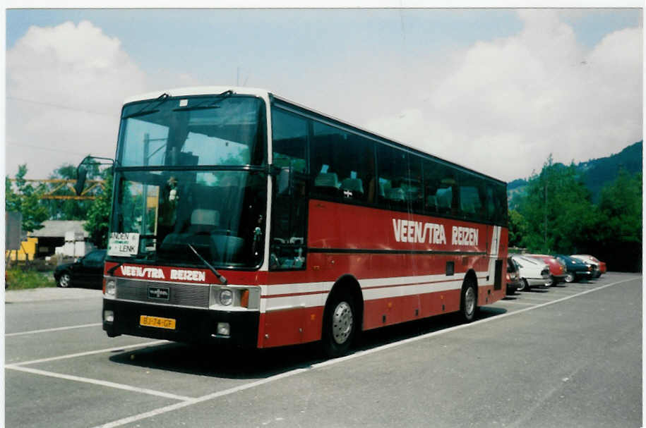 (012'603) - Aus Holland: Veenstra, Buitenpost - BJ-74-GF - Van Hool am 22. Juni 1995 in Thun, Seestrasse