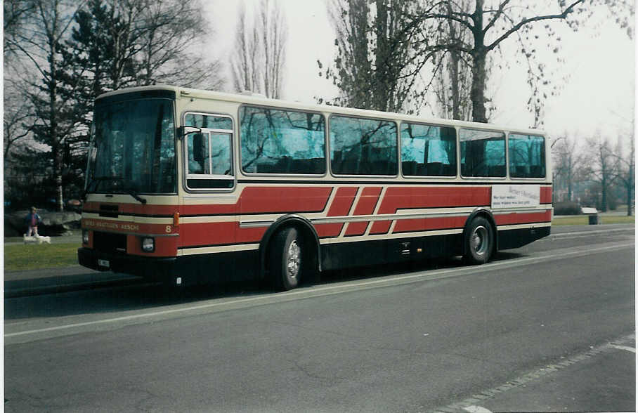 (013'734) - ASKA Aeschi - Nr. 8/BE 82'923 - Volvo/Lauber am 13. Mrz 1996 in Thun, Lachen
