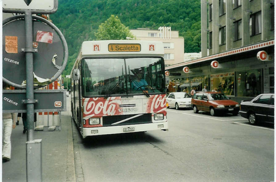 (014'302) - SBC Chur - Nr. 5/GR 97'505 - Volvo/Hess am 2. Juli 1996 in Chur