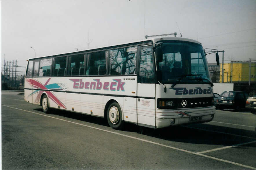 (016'330) - Aus Deutschland: Ebenbeck, Straubing - SR-EZ 86 - Setra am 14. Mrz 1997 in Thun, Seestrasse