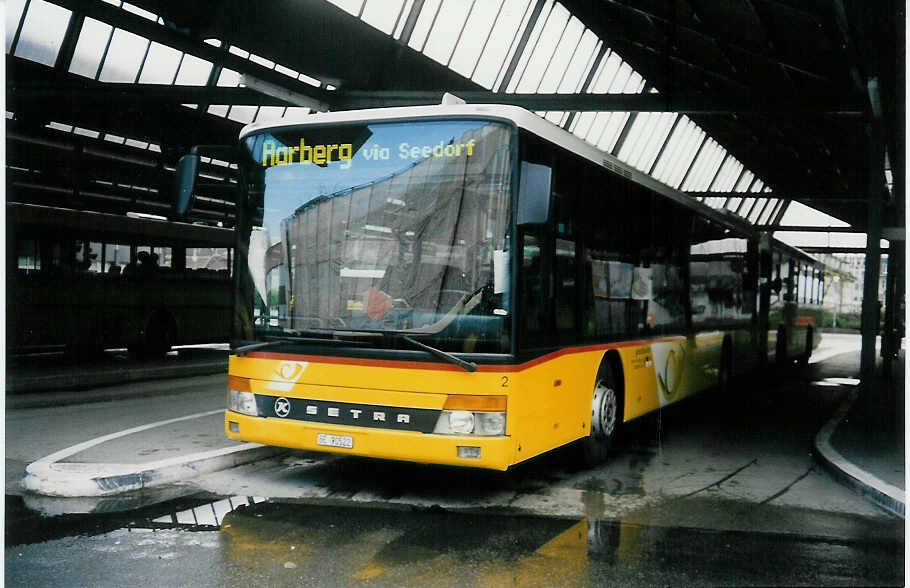 (016'604) - Steiner, Ortschwaben - Nr. 2/BE 90'522 - Setra am 24. Mrz 1997 in Bern, Postautostation