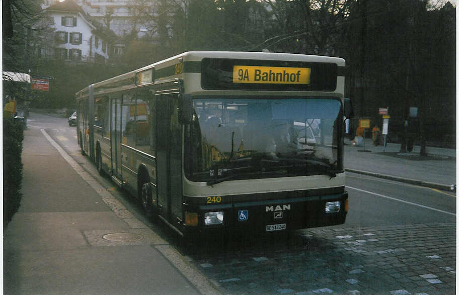 (016'616) - SVB Bern - Nr. 240/BE 513'240 - MAN am 26. Mrz 1997 in Bern, Brengraben