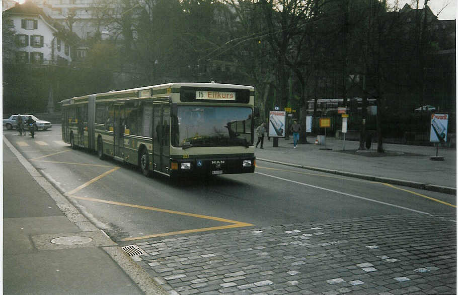 (016'628) - SVB Bern - Nr. 221/BE 513'221 - MAN am 26. Mrz 1997 in Bern, Brengraben