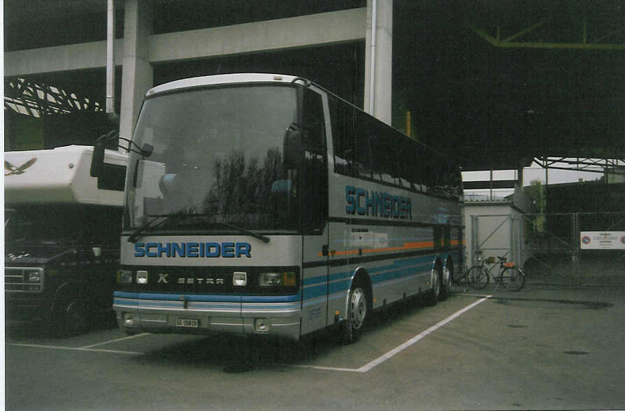 (016'813) - Schneider, Langendorf - SO 20'819 - Setra am 12. April 1997 in Thun, Grabengut