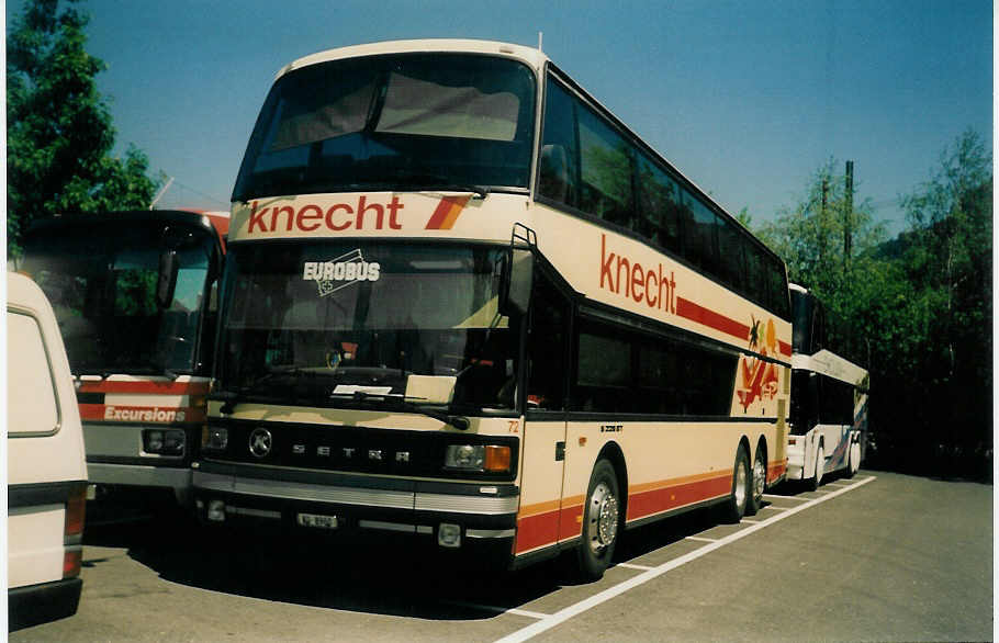 (017'127) - Knecht, Windisch - Nr. 72/AG 8960 - Setra am 31. Mai 1997 in Thun, Seestrasse