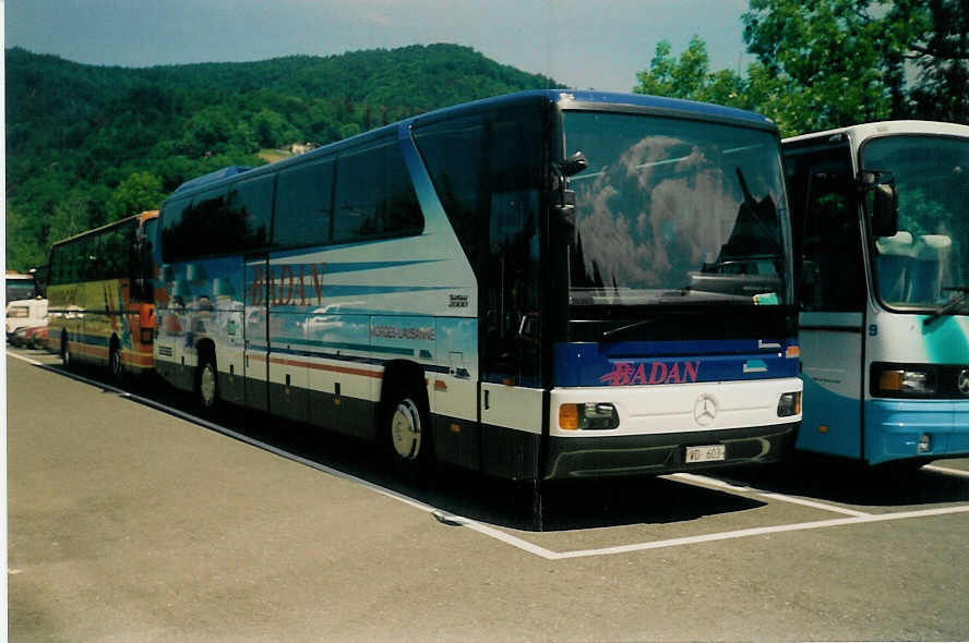 (017'131) - Badan, Morges - VD 603 - Mercedes am 31. Mai 1997 in Thun, Seestrasse