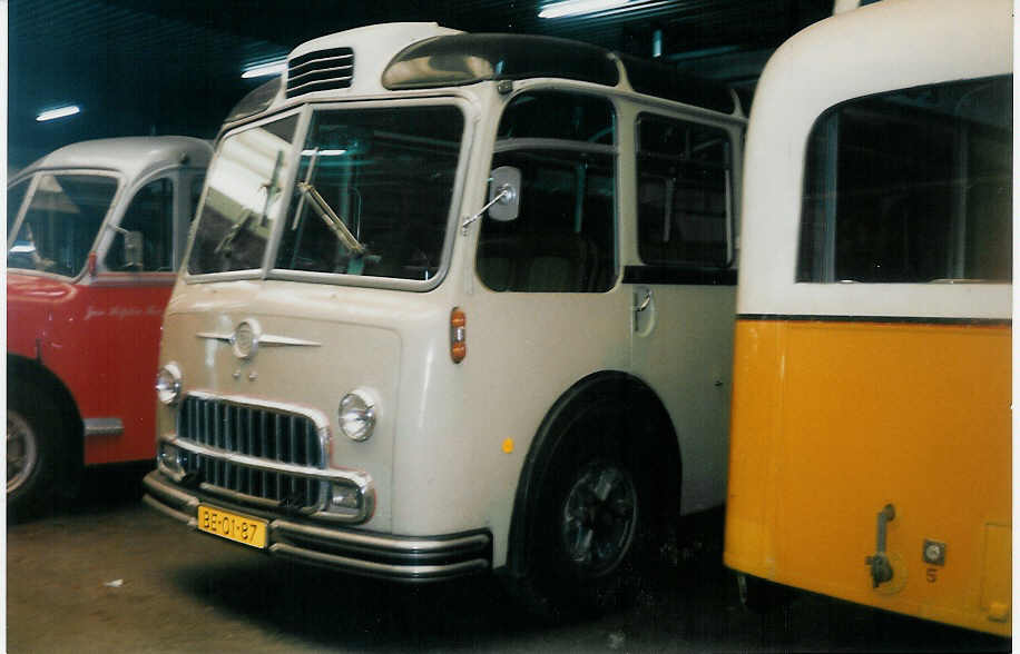 (018'101) - FRAM Drachten - Nr. 18/BE-01-87 - FBW/FHS (ex Eisses, NL-Hattem; ex A+20'515; ex P 24'031) am 16. Juli 1997 in Drachten, Autobusmuseum (Teilaufnahme)