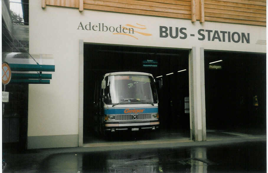 (018'535) - Geiger, Adelboden - Nr. 5/BE 27'928 - Setra am 17. August 1997 im Autobahnhof Adelboden