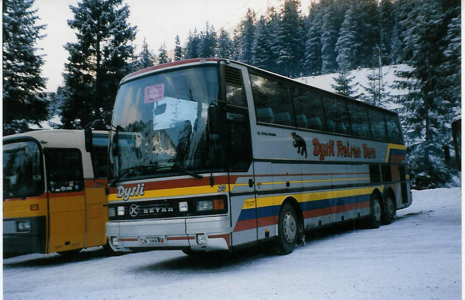(029'021) - Dysli, Bern - Nr. 20/BE 74'908 - Setra am 12. Januar 1999 in Adelboden, Unter dem Birg