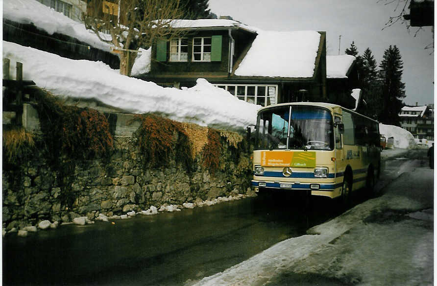 (029'533) - AFA Adelboden - Nr. 16/BE 25'753 - Mercedes/Vetter (ex FART Locarno Nr. 3) am 28. Februar 1999 in Adelboden, Vorschwand