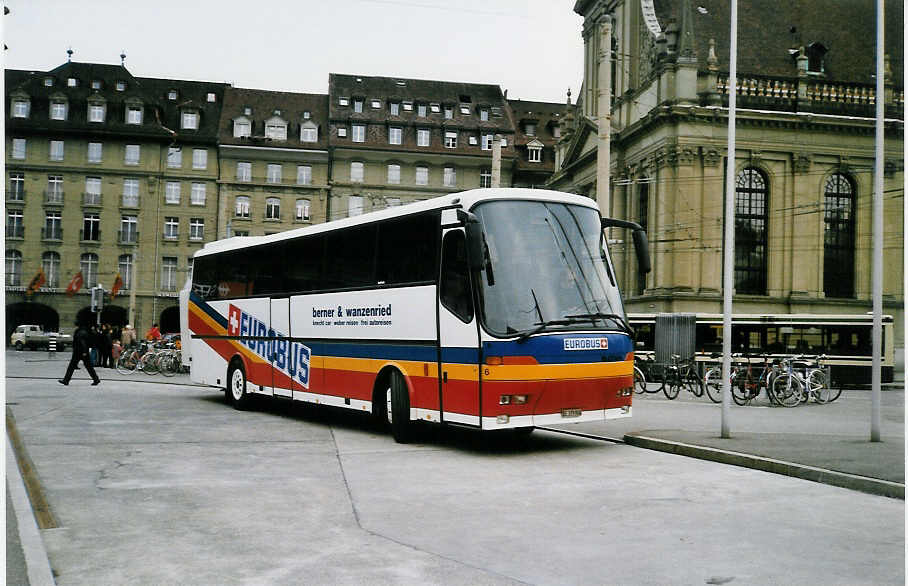 (029'814) - Berner+Wanzenried, Bern - Nr. 6/BE 379'906 - Bova am 1. Mrz 1999 beim Bahnhof Bern