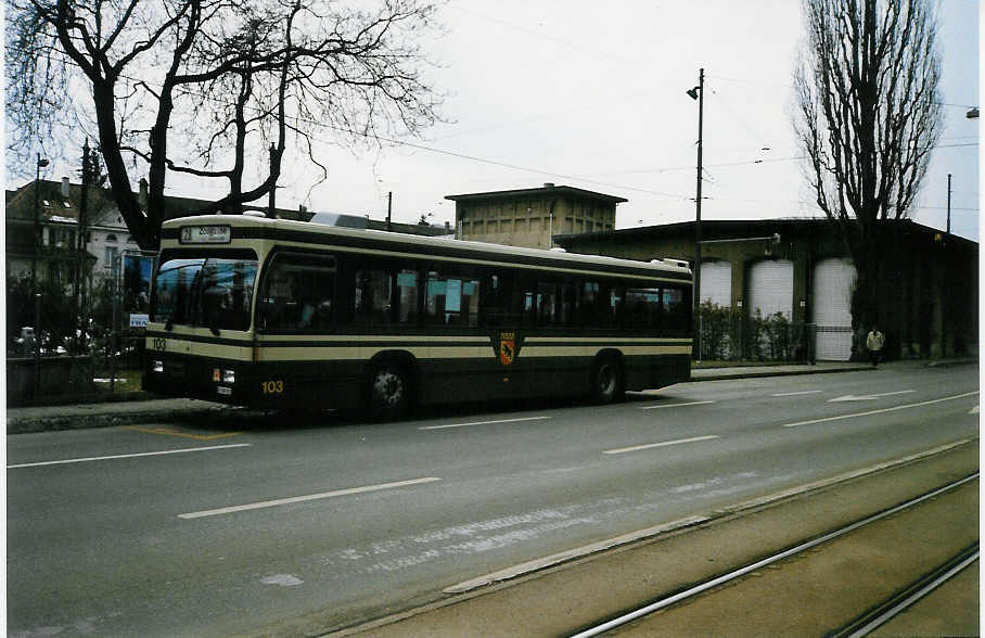 (029'823) - SVB Bern - Nr. 103/BE 500'103 - Volvo/R&J am 1. Mrz 1999 in Bern, Brunnadernstrasse