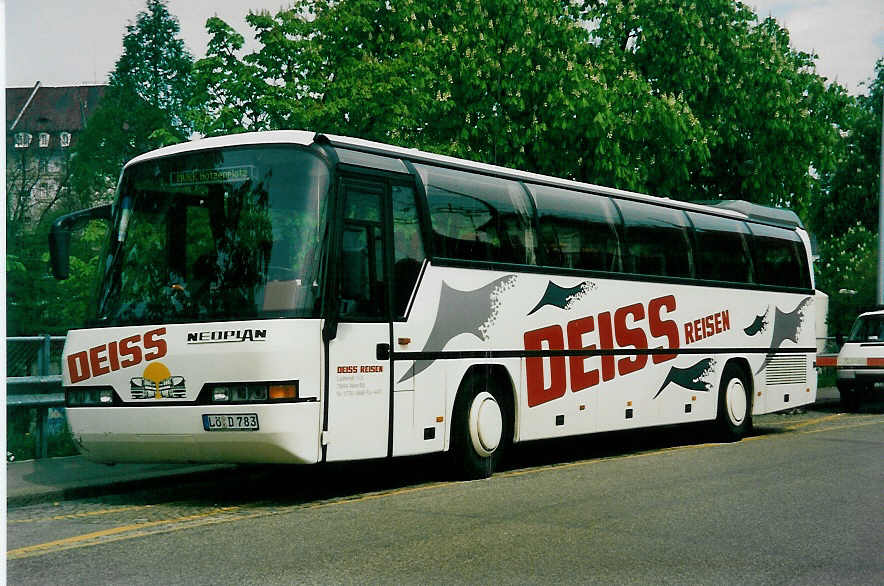 (031'115) - Aus Deutschland: Deiss, Wehr - L-D 783 - Neoplan am 26. April 1999 in Basel, ZOO